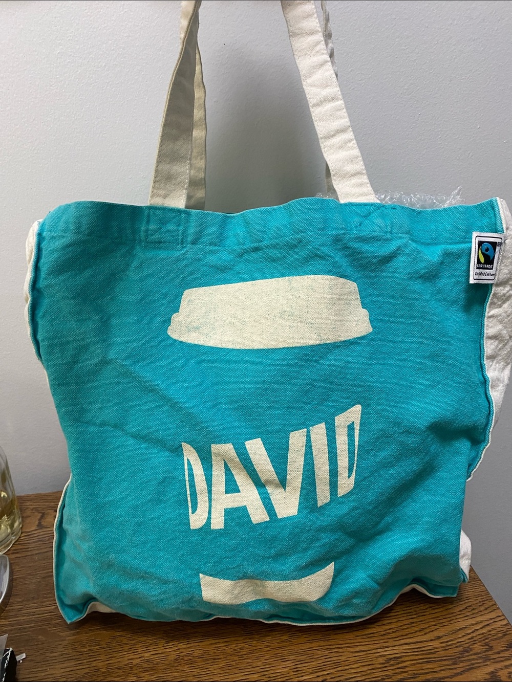 Canvas Tote Bag in Teal DAVID’s Tea